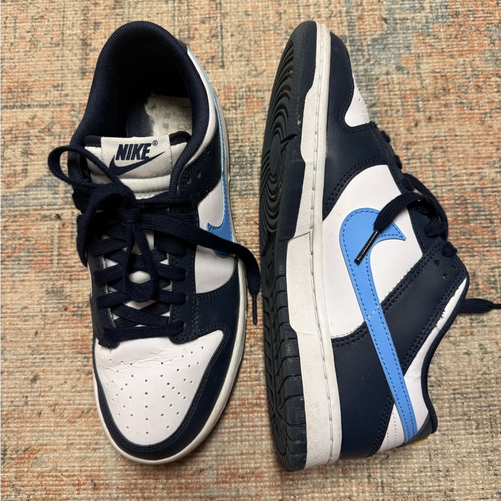 Nike Men's Navy and Blue Dunks 6.5 Men/ 8 Women